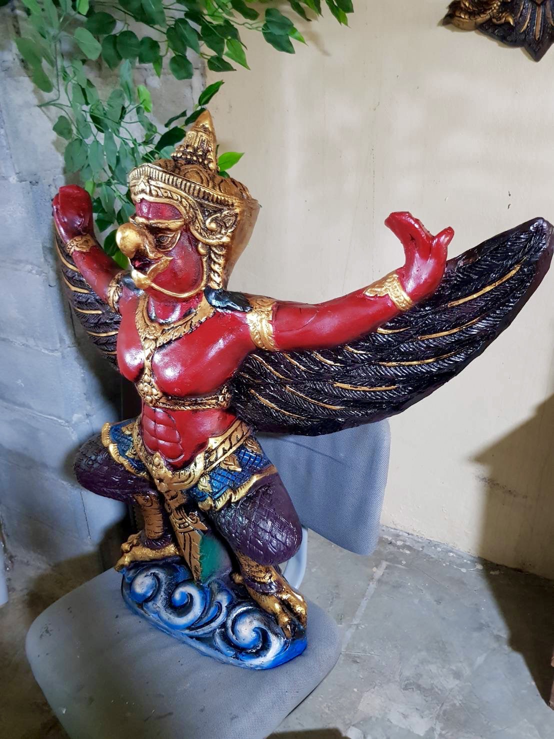 พญาครุฑ ครุฑตั้งโต๊ะบูชา ขนาด90ซม รูปหล่อพญาครุฑ ครุฑสำนักงาน