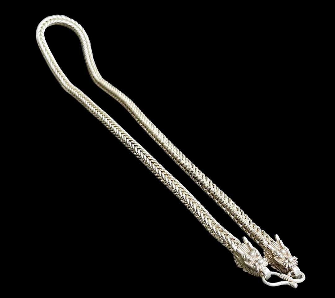 สร้อยเงินเก่า สร้อยคอเงิน หัวลายมังกร สร้อย