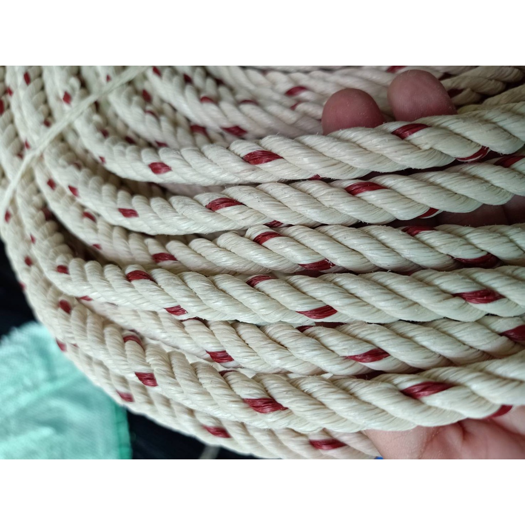 เชือกใยยักษ์ ขนาด 10 mm. ความยาว 200 เมตร/ม้วน ชักรอก โยงปั้มน้ำ งานก่อสร้าง พร้อมส่ง