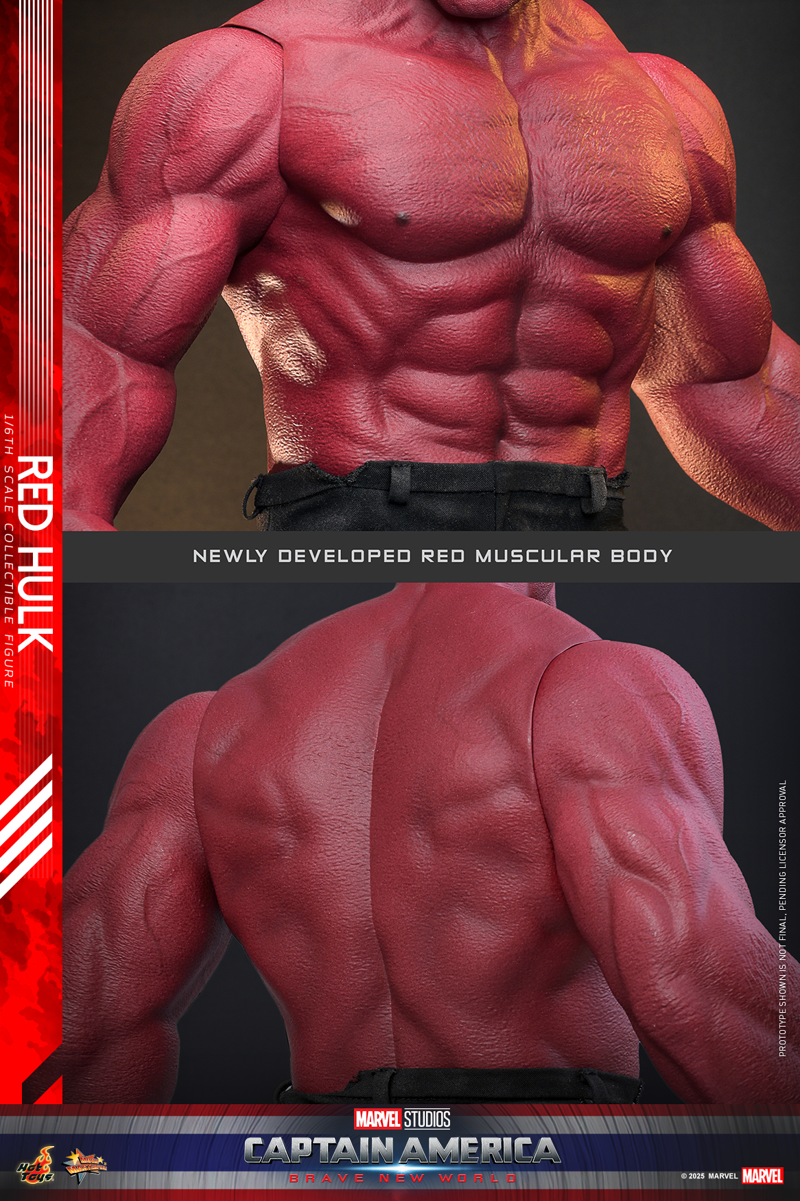 Hot Toys MMS797 Captain America: Brave New World - Red Hulk