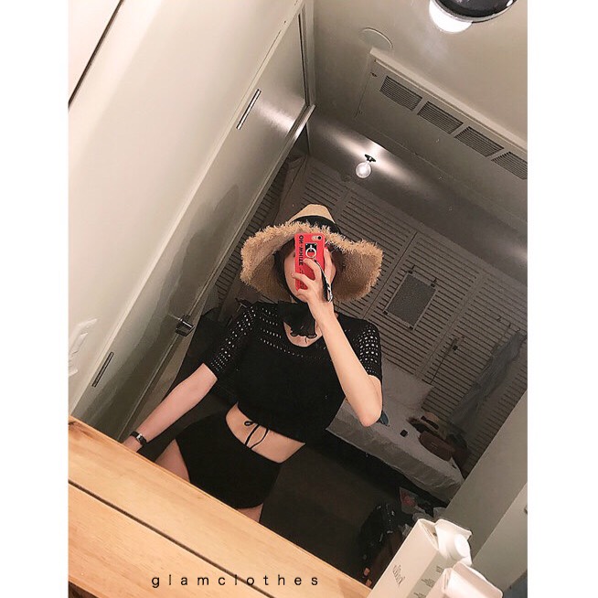 SALE 20% KNITTED SWIMWEAR detail : ชุดเซทไหมพรม เป็นเซทใส่ชายทะเล หรือจะลงน้ำก็ได้ค่ะ เนื้อผ้าไหมพรม มีซับในทั้งหน้าอกพร้อมฟองน้ำ และกางเกงก็มีซับใน ไม่โป๊ค่า