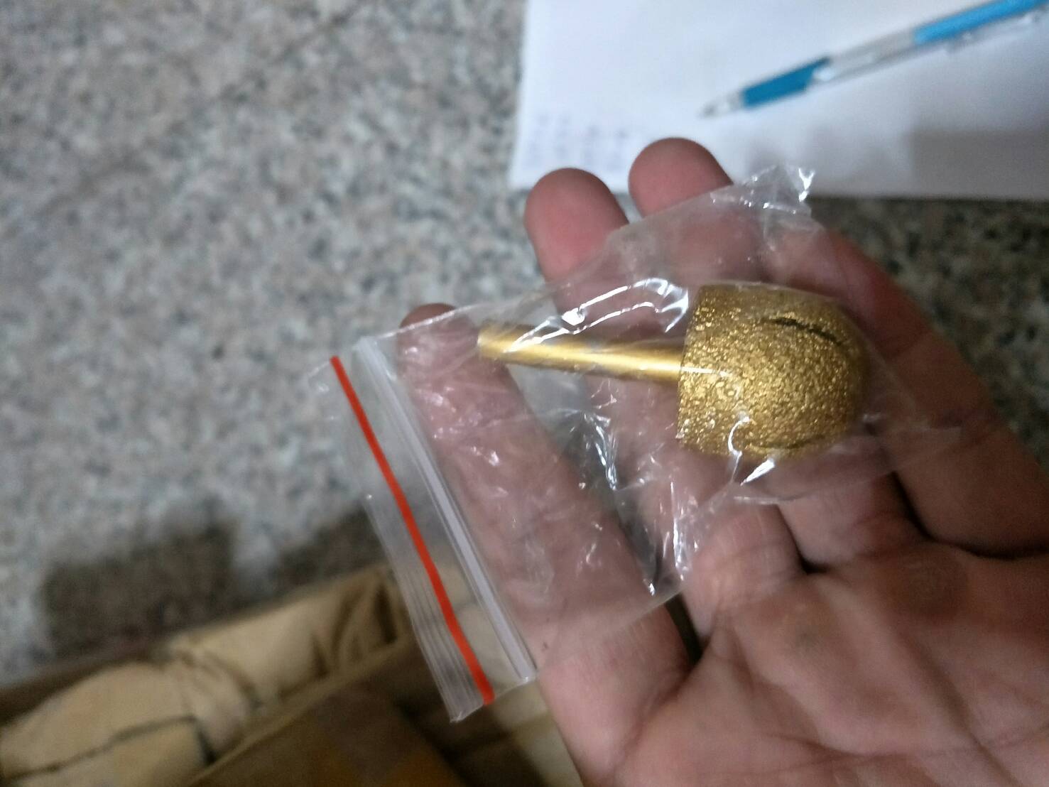 DR16 ดอกเจียรคว้านหิน กระจก กระเบื้อง แกน 1/4 สำหรับ ทริมเมอร์ สว่าน