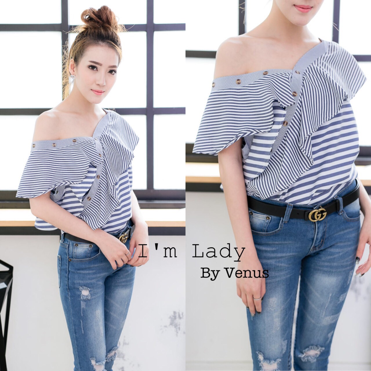 มาเพิ่มรอบที่ 5 แล้วนะคะ ขายกันให้เบื่อไปเลย มาเท่าไรก็หมด!!! I'm Lady By Venus เสื้อระบายดีไซต์ แบรนด์ Self-portrait กำลังฮิตกันในตอนนี้งานเก๋มากพู