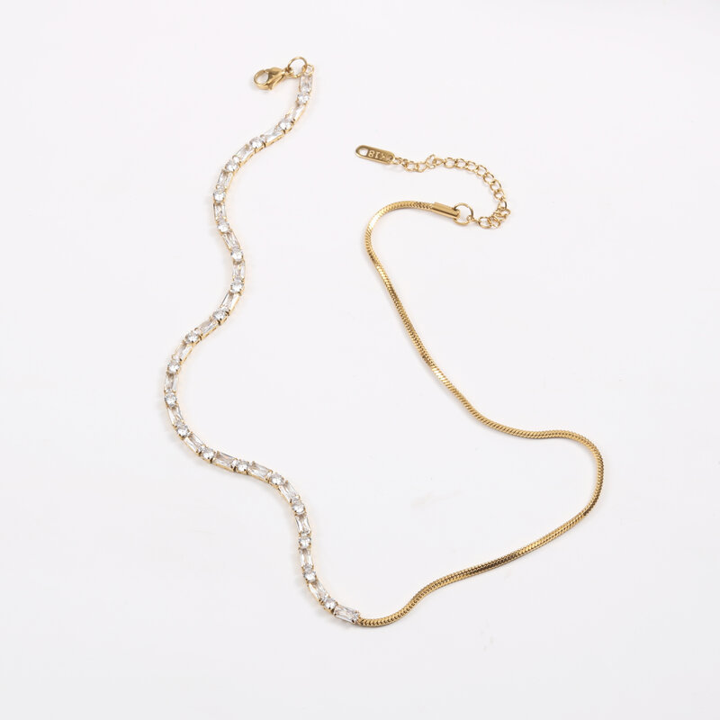 “เช็คสินค้าทัก line ก่อนโอนนะคะ”สร้อยคอสำหรับผิวแพ้ง่าย Diamond chain_NT378