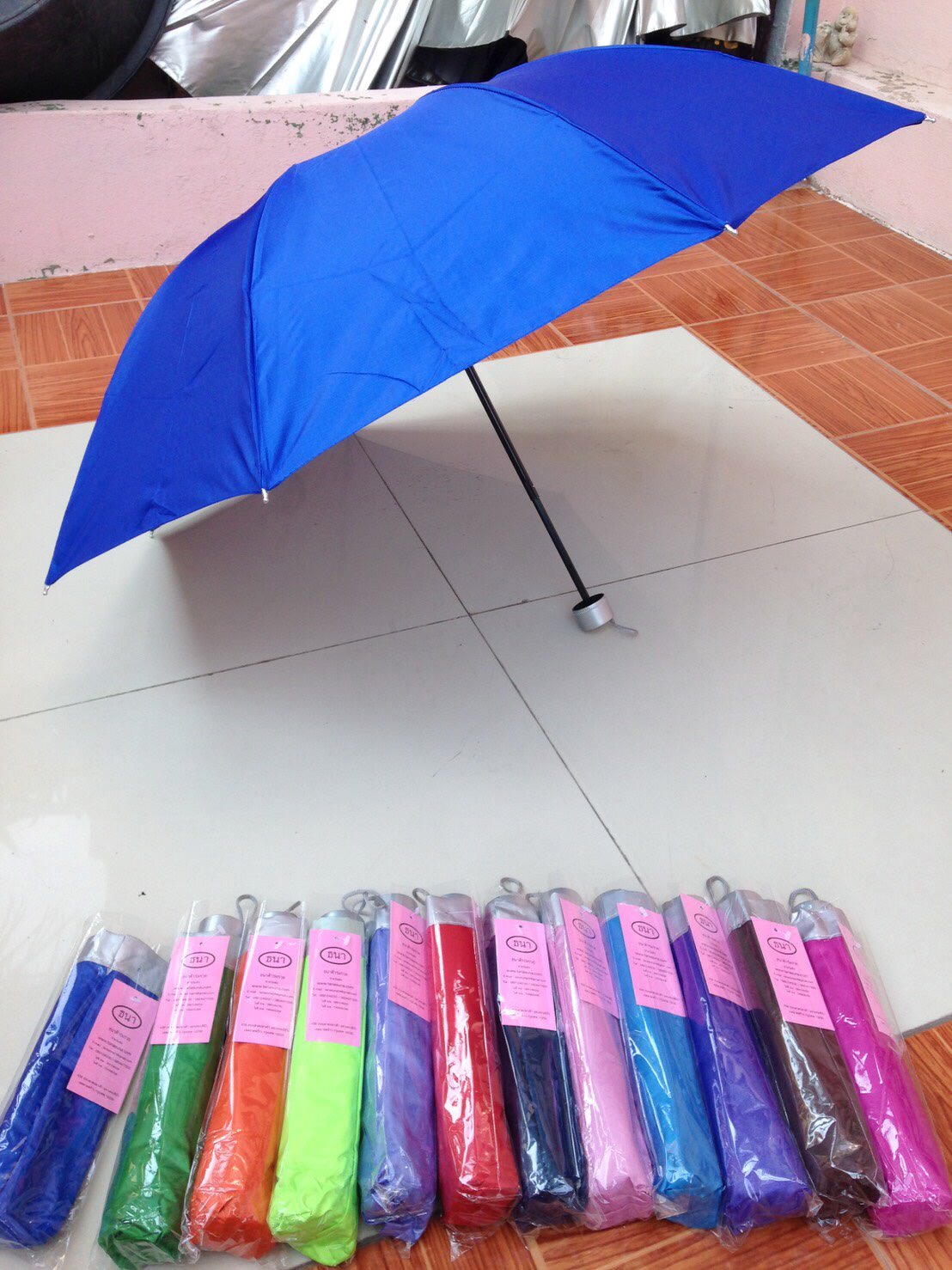 ร่มพับ3ตอนมียูวี8ก้าน