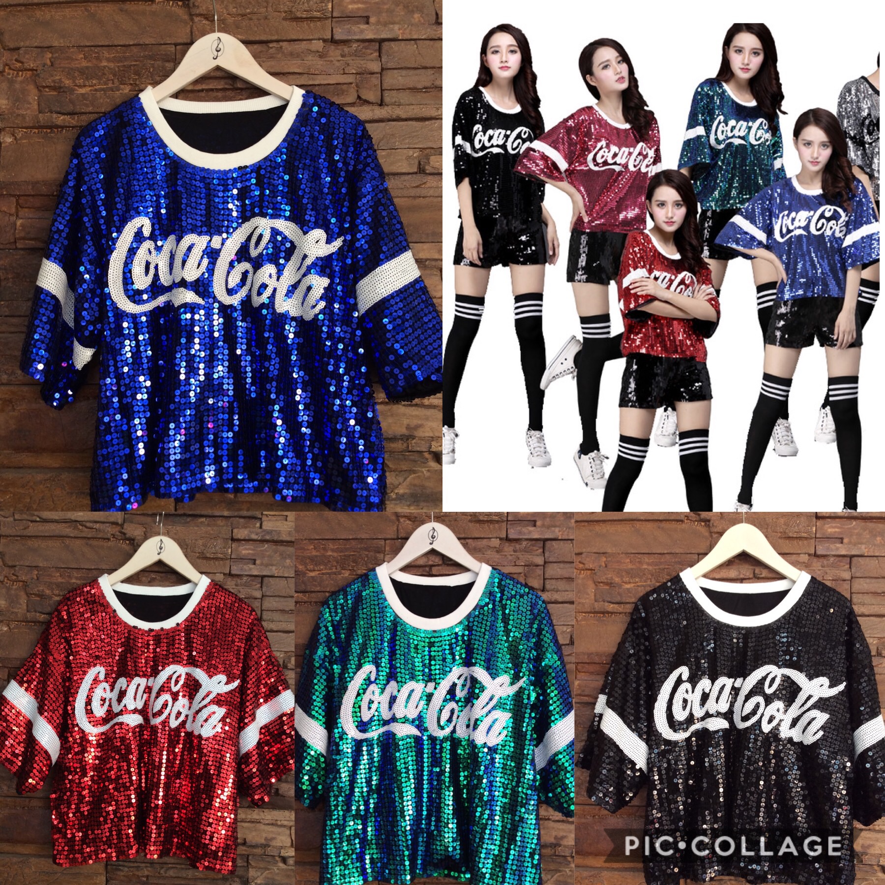 KOREA ITEM COCA COLA TOP สินค้าพร้อมส่งจร้า ห้ามพลาดเลยน่ะค่ะสาวๆ สำหรับเสื้อรุ่นนี้ แม่ค้าช๊อปปชอบ เสื้อวิ๊ง Coca Cola งานปักแน่นๆ ปราณีตสุดเลยจร้า แมทซ์กับ อะไรก็เริสคร้า แม่ค้าการันตรีเลยยย เหมาะกับสาวๆทุกไซค์เลย น่ะค่ะ