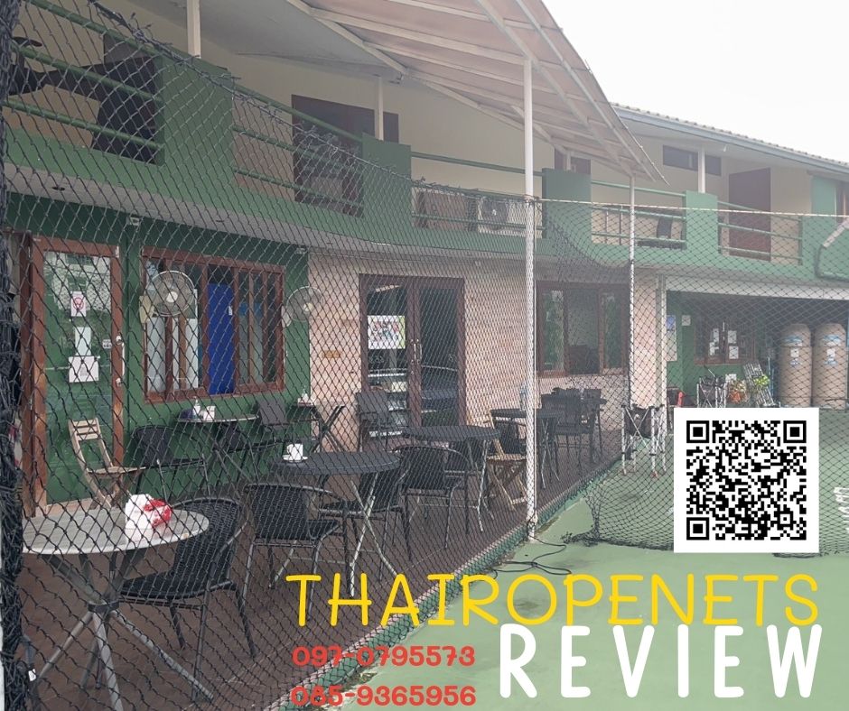 ตาข่ายสนามเบสบอล ตาข่ายสนามเทนนิส ตาข่ายสนามpickleball ตาข่ายสนามกีฬา ตาข่ายกั้นขอบเขตสนาม เดินเส้นขอบรอบด้านพร้อมใช้งาน