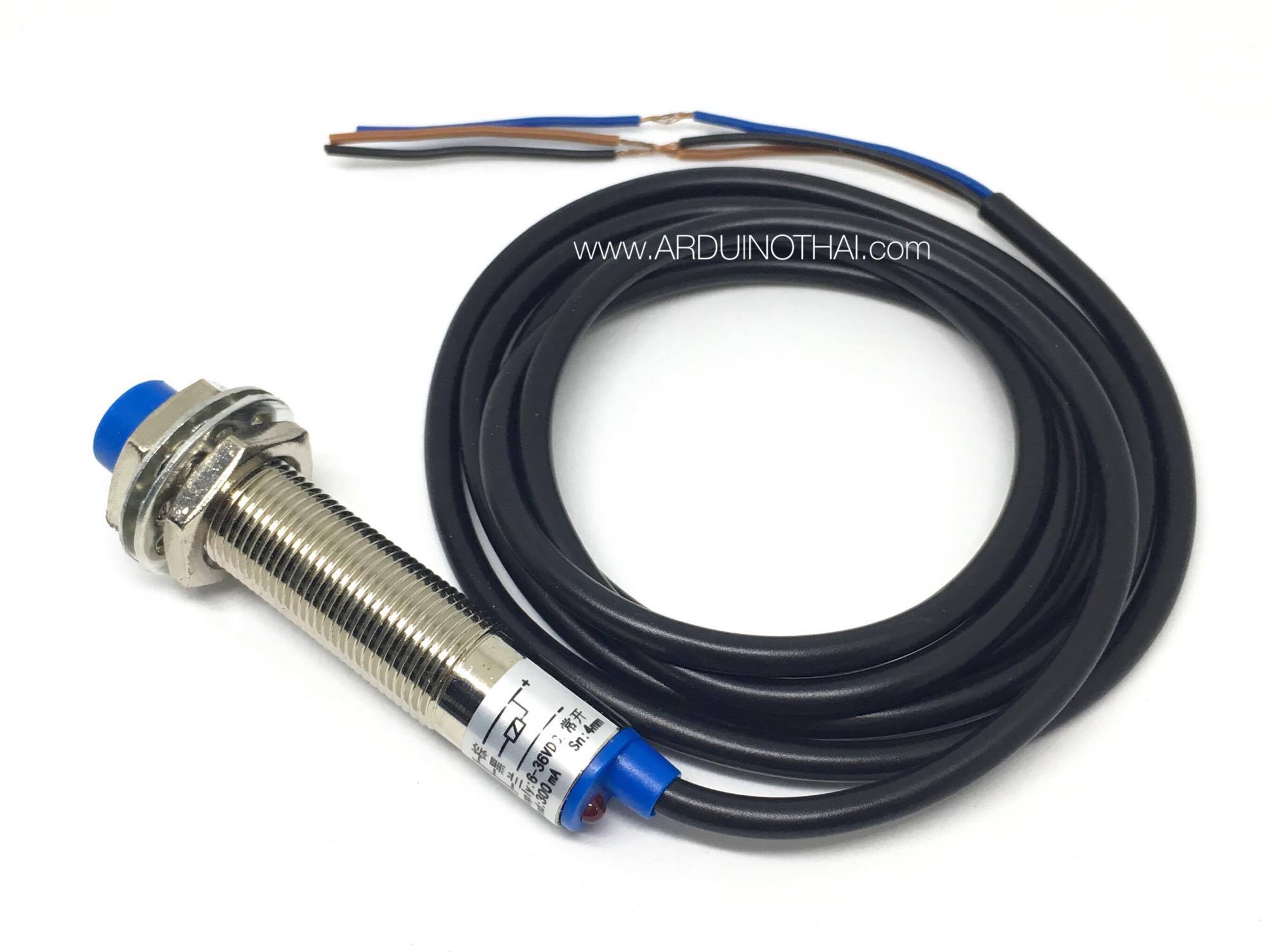 เซนเซอร์ตรวจจับโลหะ ขนาดเซนเซอร์ 12 mm. Proximity switch sensor LJ12A3-4-Z/BX สต็อกไทยส่งไว