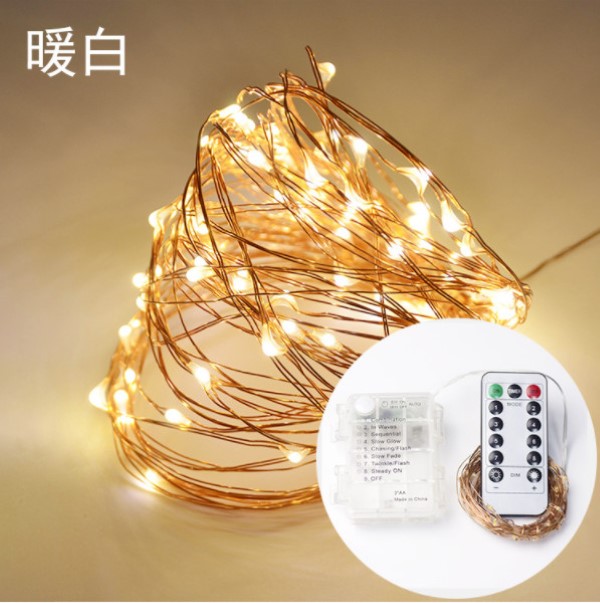 ไฟ Led ใส่ถ่าน มีรีโมท ความยาว 5 เมตร