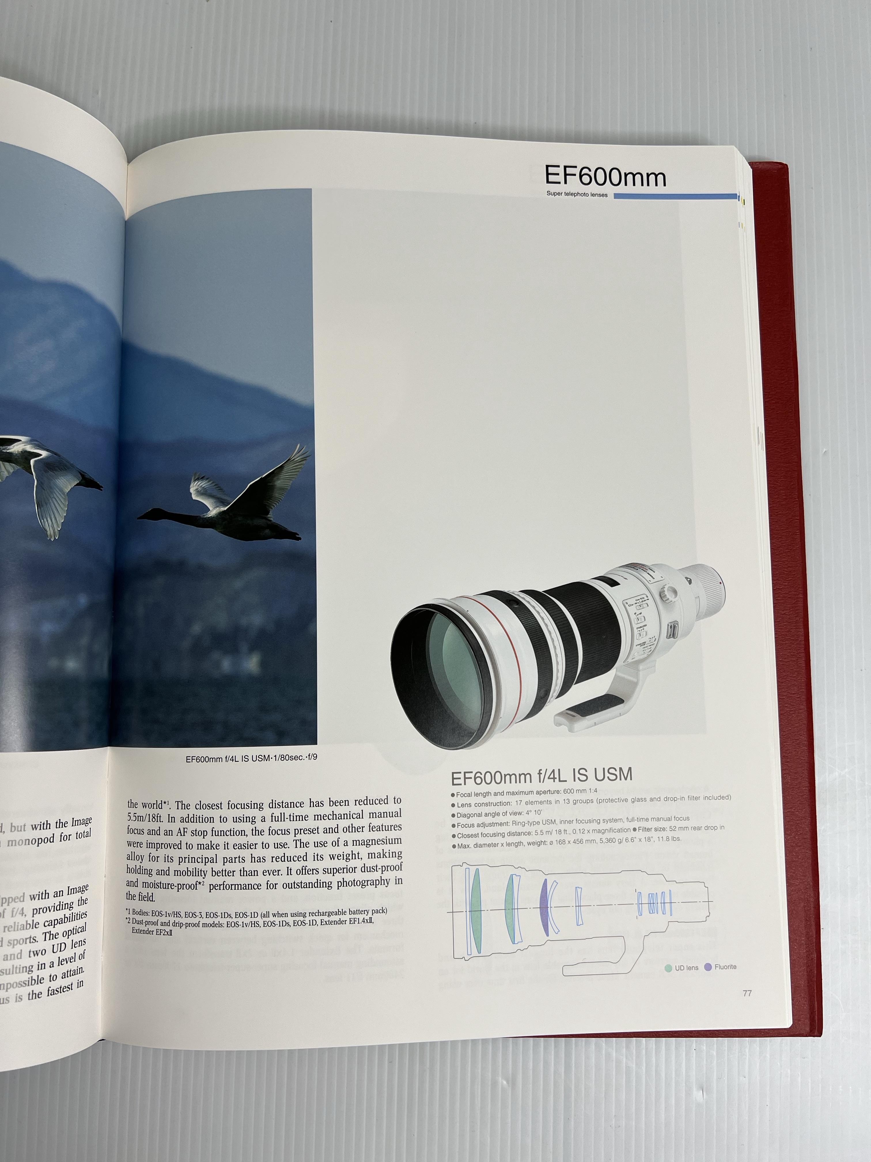 EF Lens Work III the Eyes of Eos Canon Inc. Lens Products Group n/a 90-99% Hardcover