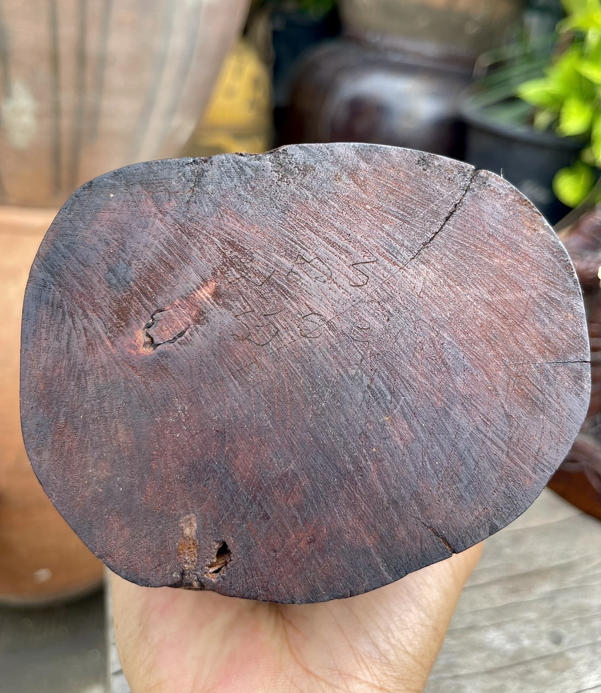 หนุมานไม้สักแกะสลัก หลวงพ่อดิ่ง วัดบางวัว ฉะเชิงเทรา พิมพ์หน้าโขน