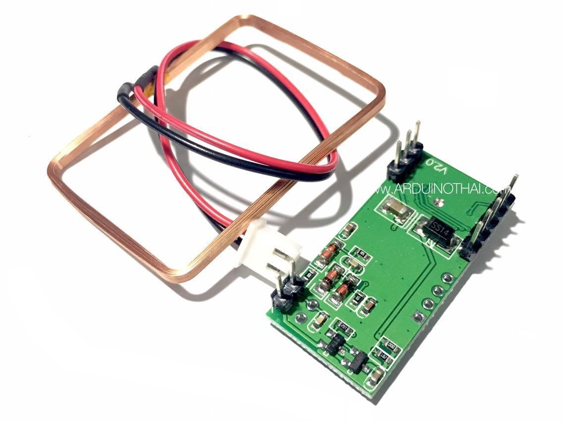 โมดูลอ่านคีย์การ์ด ความถี่ 125 KHz RFID Reader Module (RDM6300 125kHz) สต็อกไทยส่งไว