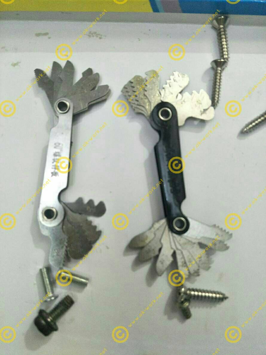 OT20 ชุดหวีวัดเกลียว มิล+ หุล งานสแตนเลส