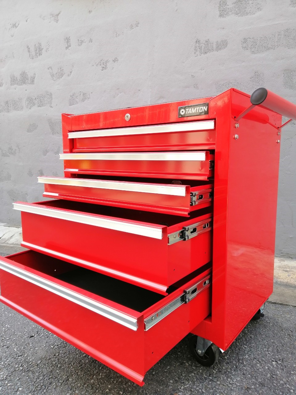 จำหน่าย - TAMTON รุ่น RC-05 ตู้เครื่องมือช่าง ตู้เก็บเครื่องมือ 5 ชั้น สีแดง ตู้ลิ้นชัก 5ชั้น ตู้เก็บเครื่องมือช่าง ตู้เก็บเครื่องมืออเนกประสงค์ (Roller Cabinet)