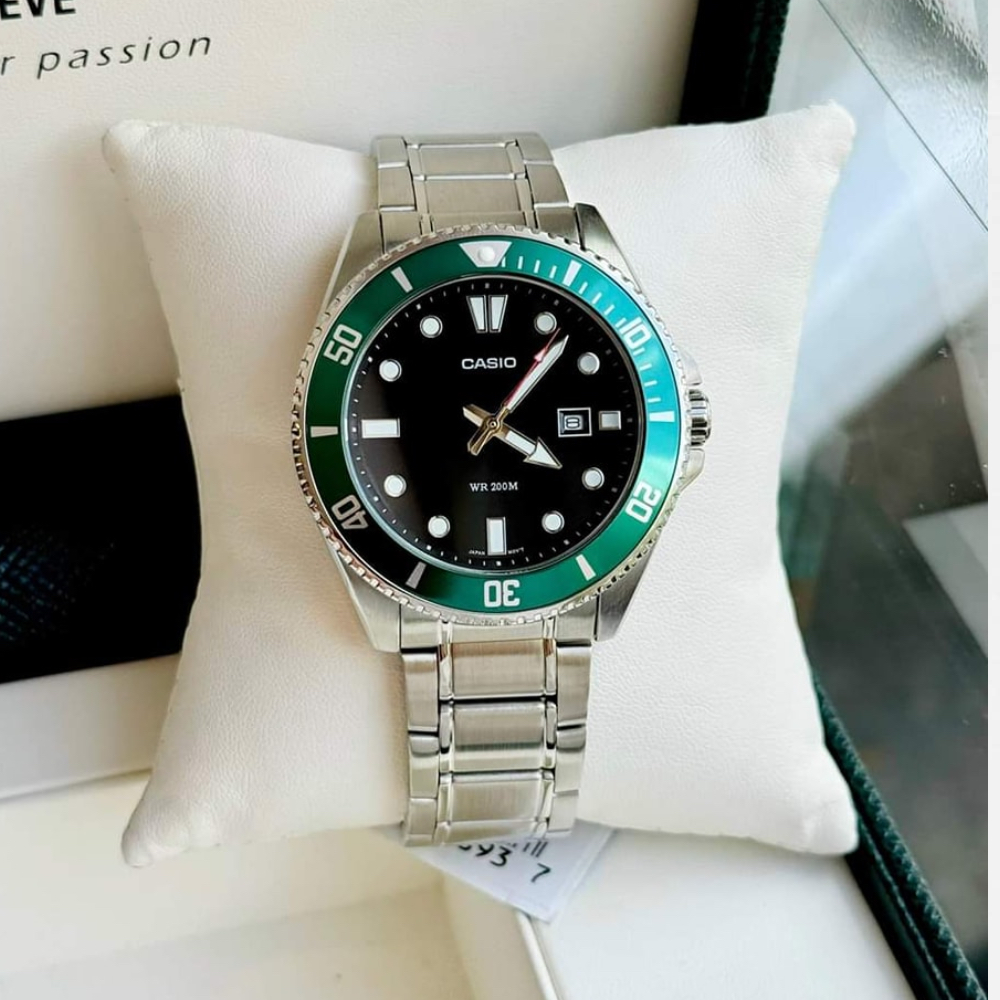 นาฬิกาข้อมือ Casio Standard Men MDV-107D สายแสตนเลส MDV-107D-1A1 MDV-107D-1A3 MDV-107D-1A3 MDV-107D-3A MDV-107D-3A2 MDV-107D-5A MDV-107D-7A MDV-107D-8A