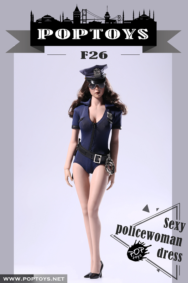 POPTOYS F26A, B, D Cosplay Sexy Policewoman suit