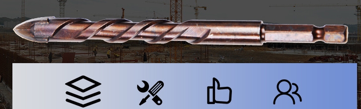 DH07 ชุดดอกเจาะปูน กระเบื้อง กระจก แกรนิตโต้ 4-10 มิล ฟันคมพิเศษ 4 ฟัน เจาะง่าย เร็ว แกนหกเหลี่ยม 1/4