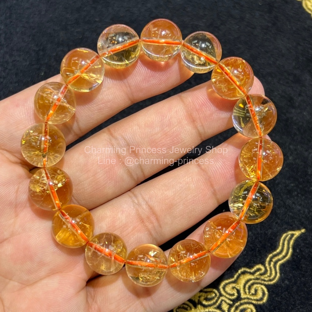 Citrine หรือ ซิทริน 13-13.5 มม อัญมณีประจำราศีพิจิก ช่วยปรับความสมดุลทางด้านอารมณ์และจิตใจ กระตุ้นจินตนาการและความคิดสร้างสรรค์