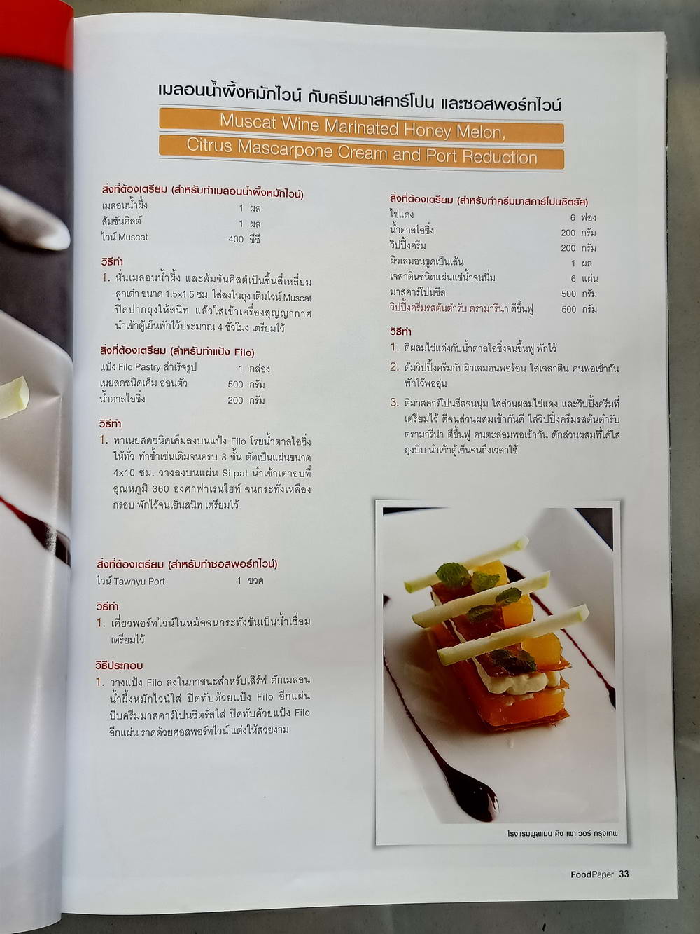 หนังสือมือสอง 073 food paper vol.84 may 2011 ความหนา 98 หน้า หนีงสือเล่มนี้ขายเเล้ว