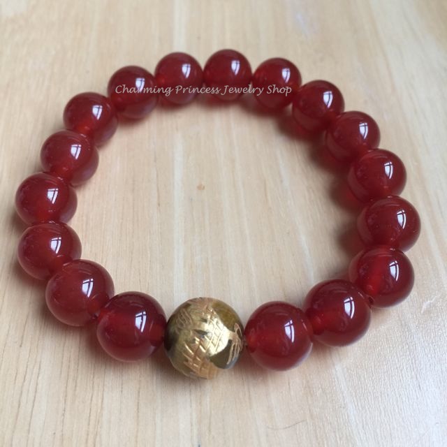 Carnelian &Tiger Eye คาร์เนเลียน 10 มม ไทเกอร์อาย 12 มม หินตาเสือ แกะลายมังกรมั่งคั่ง 1 ตัว ความหมายดีมากๆ ทำมาค้าขึ้น ร่ำรวยเงินทอง พรั่งพร้อมลาภยศวาสนา เสริมด้วยคาร์เนเลี่ยน เทวีแห่งความอุดมสมบูรณ์