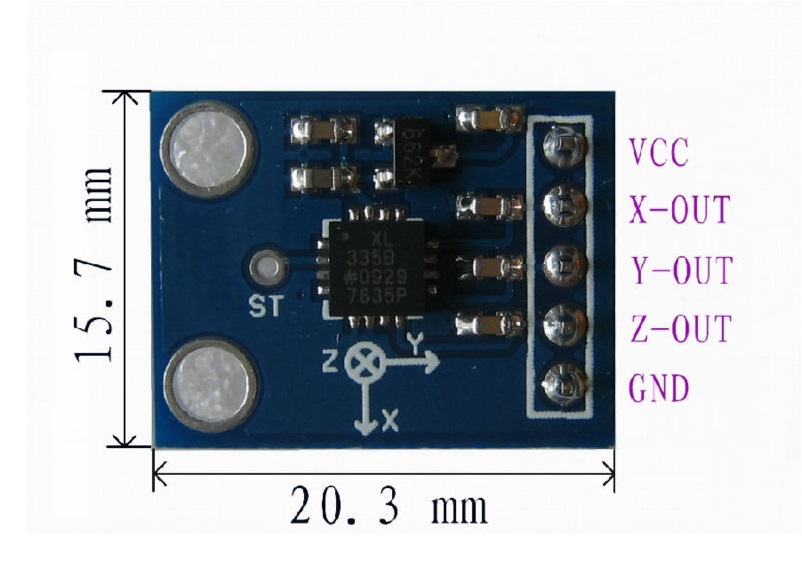 GY-61 3-axis Accelerometer Module (ADXL335) - ขาย arduino เซนเซอร์ และ ...