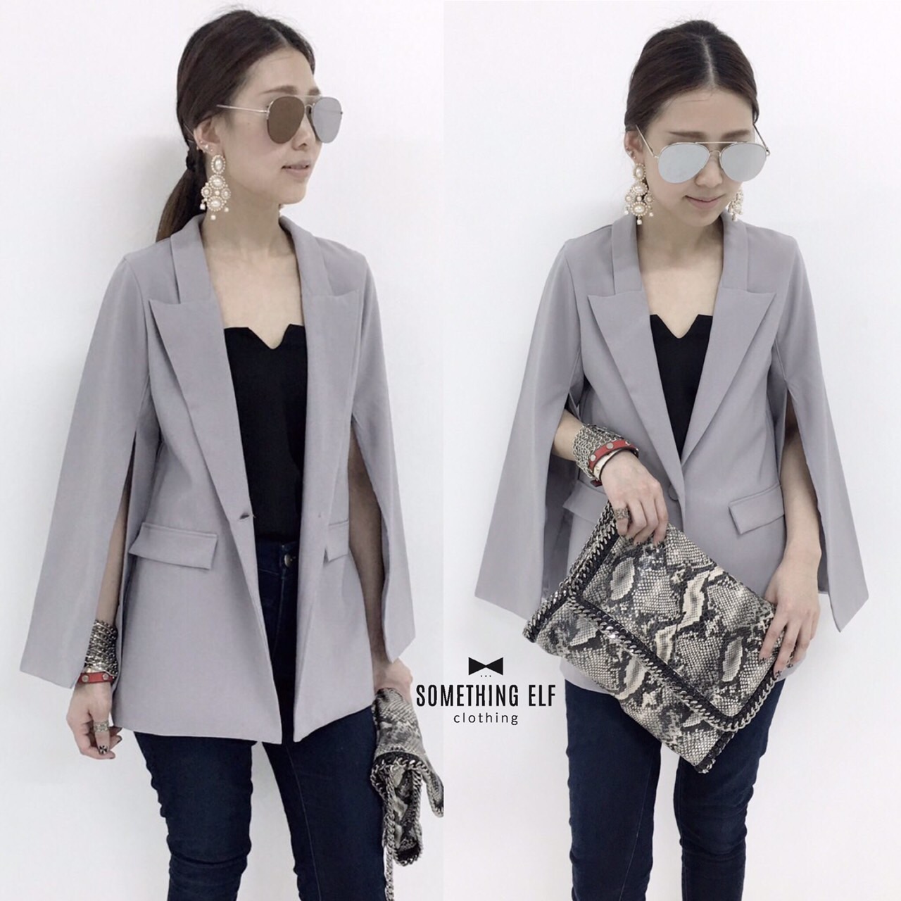 สูทแขนผ่า เนื้อผ้าอย่างดี มีเทคเจอร์ในตัว ผ้าไม่หนา สวมใส่สบาย งานมีซับในตามสีผ้าทั้งตัว ติดกระดุมปั๊ม 1 เม็ด แต่งกระเป๋า 2 ข้าง งานสวย ทรงเบสิคใส่ได้บ่อยค่ะ