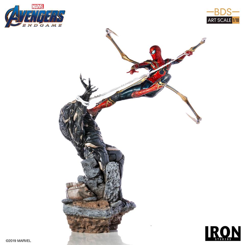 Iron Studios BDS Art Scale 1/10 Avengers: Endgame - Iron Spider Vs Outrider