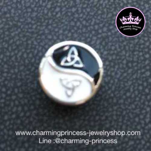 ตัวคั่นหยินหยาง สไตล์แพนดอร่า Ying Yang Pandora Inspired 925 Sterling Silver