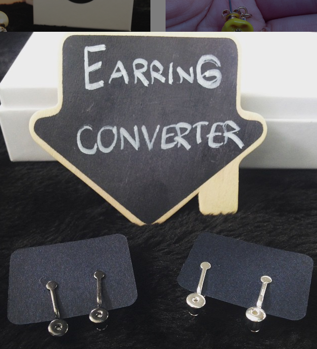 ตัวแปลงต่างหูธรรมดาให้เป็นต่างหูหนีบ ใช้ได้กับต่างหูทุกแบบ ก้านตรงแบบเสียบ ใช้งานง่าย Converter ต่างหูหนีบ DIY