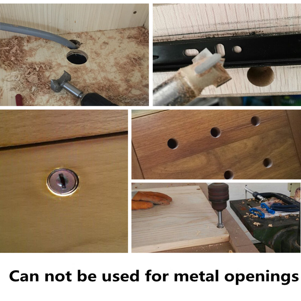 D22 ชุดดอกเจาะคว้านไม้ คาร์ไบ ชุดใหญ่ 35-65 มิล 7 ดอก