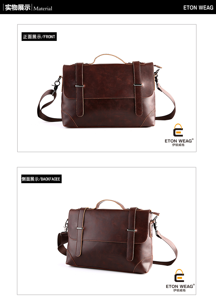 พร้อมส่ง กระเป๋านักธุรกิจ ผู้ชายถือและสะพายข้าง แฟชั่นเกาหลี