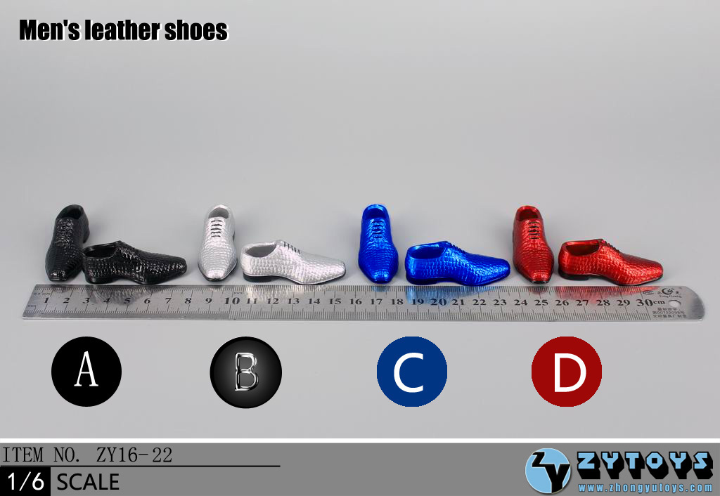 ZY Toys ZY16-23A Men's Leather Boots Black