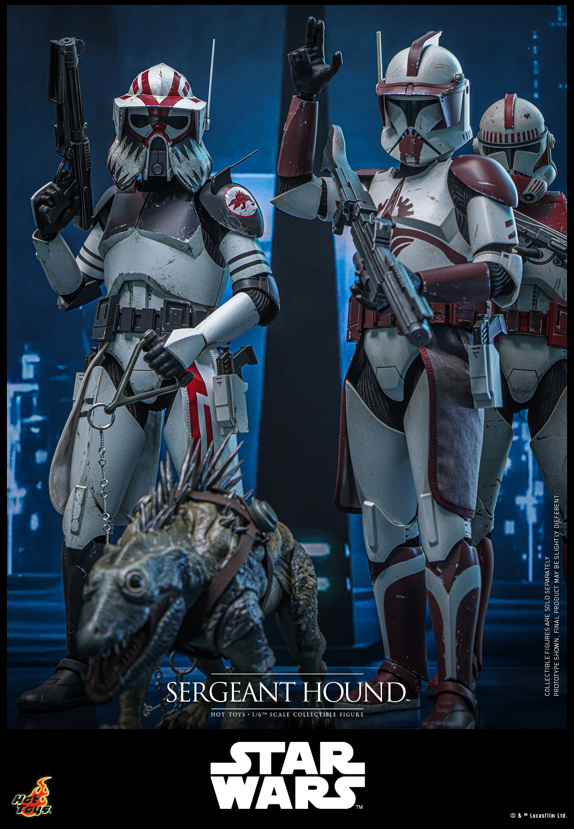 Hot Toys TMS167 Star Wars: The Clone Wars - Sergeant Hound