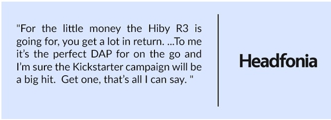ขาย Hiby R3 สุดยอด DAP ระดับ Hi-Res รองรับ bluetooth 4.1 aptx