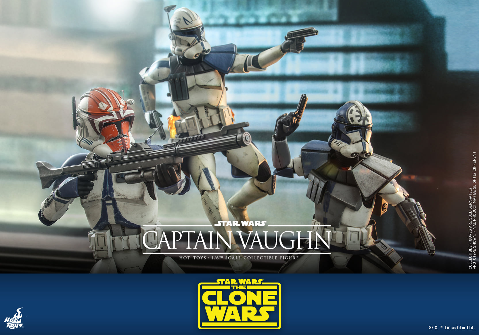 Hot Toys TMS065 1/6 Star Wars: The Clone Wars™ - Captain Vaughn™