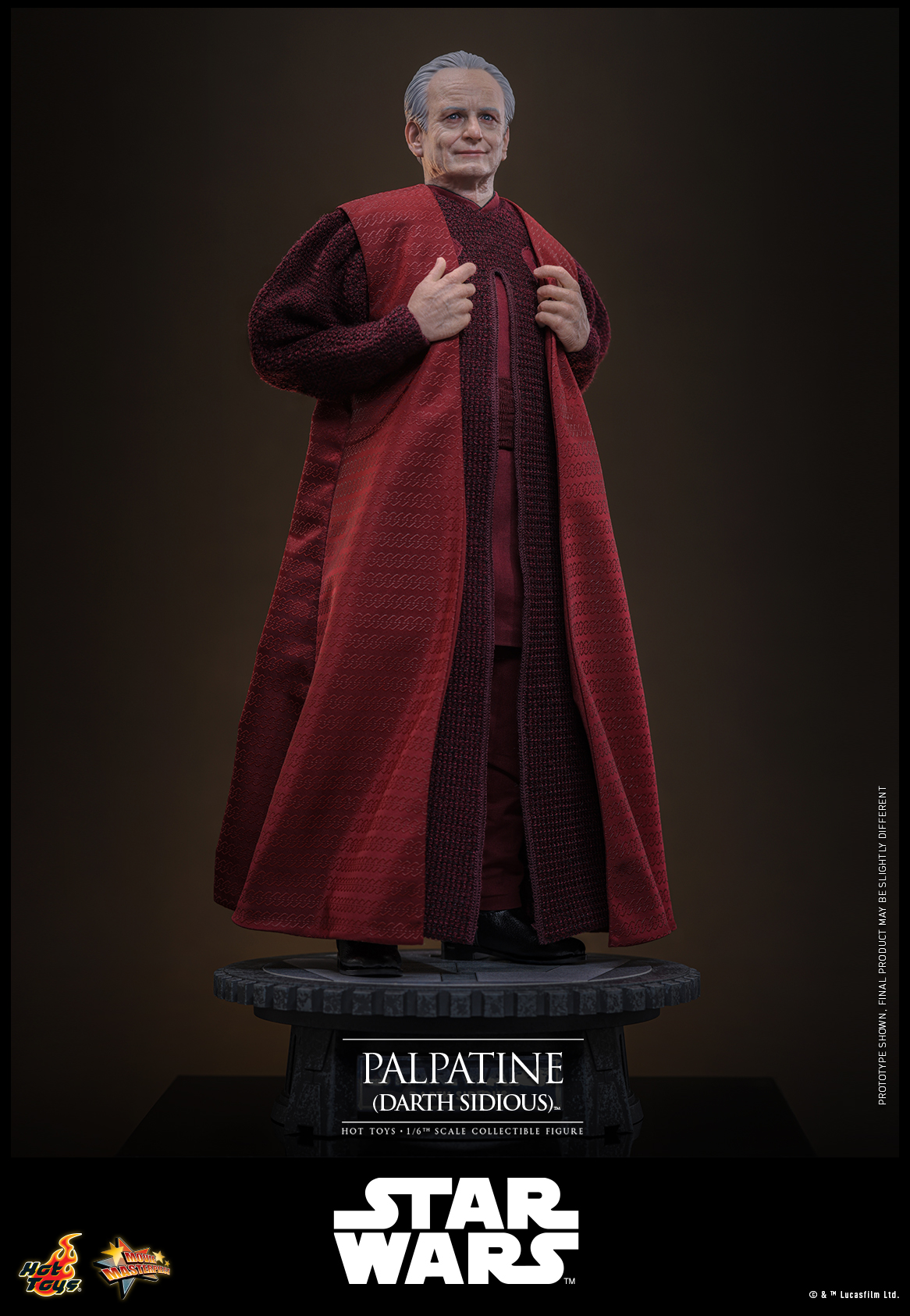 Hot Toys MMS805 Star Wars: Episode III – Revenge of the Sith - Palpatine (Darth Sidious)