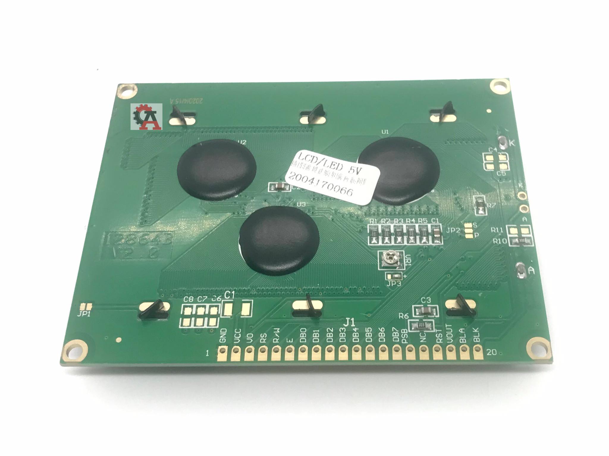 128x64 LCD Module Display (Yellow)