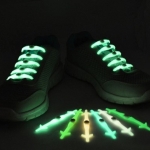 เชือกรองเท้าซิลิโคน เรืองแสงในความมืด