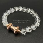 พีระมิดแฟนธ่อมควอตซ์ 10 มม ร้อยพร้อม ตะกรุดยันต์สาลิกาคู่ ครูบาแบ่ง เมตตานิยมชมชอบ