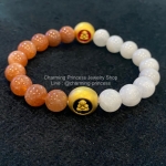 หัวนะโม หรือ หัวนอโม รุ่นบารมีศรีวิชัย วัดพระมหาธาตุวรมหาวิหาร จ.นครศรีธรรมราช ร้อยพร้อม Sunstone 10 mm ซันสโตน และมูนสโตน