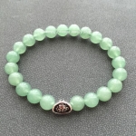 Green Aventurine กรีนอะเวนเจอรีน อเวนเจอรีน 8 มม หินที่นำโอกาส โชค และความรุ่งเรืองมาสู่คุณ ประดับก้อนเงินนำพาเงินก้อนใหญ่มาสู่คุณ