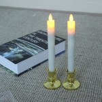 เทียนปลอมไหว้พระ พร้อมเชิงเทียน ควบคุมด้วยรีโมทคอนโทรล