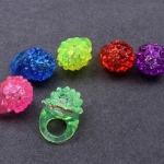 แหวนไฟกระพริบ มีไฟ LED แหวนเยลลี่