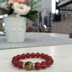 Tiger Eye ไทเกอร์อาย 12 มม หินตาเสือ แกะลายมังกรมั่งคั่ง 1 ตัว ความหมายดีมากๆ ทำมาค้าขึ้น ร่ำรวยเงินทอง พรั่งพร้อมลาภยศวาสนา เสริมด้วยคาร์เนเลี่ยน เทวีแห่งความอุดมสมบูรณ์