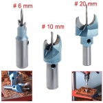 D31 ชุดดอกเจาะทำลูกประคำ 6-10-20 มิล 3 ดอก ฟันคาร์ไบ เกรดสูง