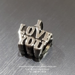 ตัวคั่น I LOVE U สไตล์แพนดอร่า "I LOVE YOU" Pandora Inspired 925 Sterling Silver