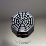 ตัวคั่นเงินแท้หยินหยาง แผนผังแปดทิศ ยันต์แปดทิศ หรือ ปากั้วถู