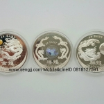 เหรียญเงินขัดเงา 50 บาท ปี 2000 (มังกร) ชุด 3 เหรียญ