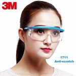 GP02 แว่นตากันสะเก็ด 3M 1711 แท้ ป้องกันดวงตา ปรับระยะขาแว่นได้ ทนทาน คุณภาสูง