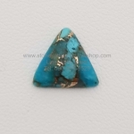 เทอร์ควอยซ์ เจียรรูปสามเหลี่ยม ขนาด 10 มม